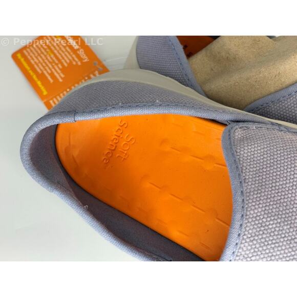 Light Blue Canvas Women's Size 5 Unisex Espadrille Mule Slip On Comfort Shoe - Picture 10 of 11